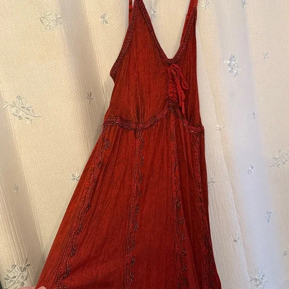 Advance Apperals Red Batik renaissance faire dress - Picture 3 of 3